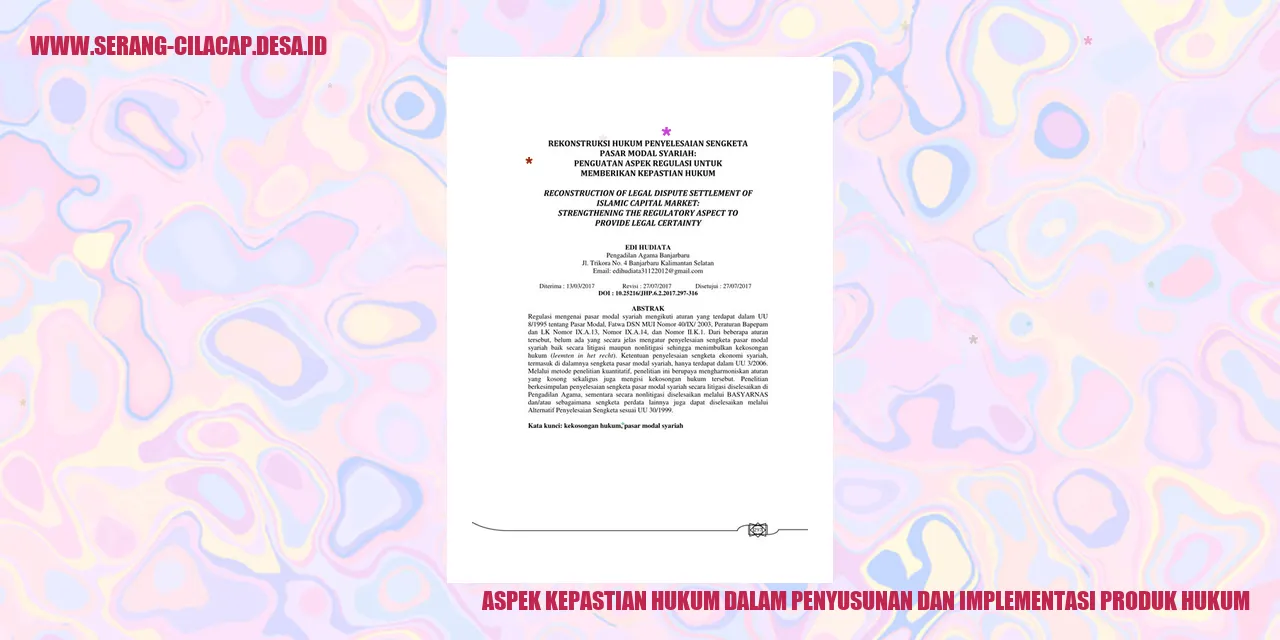 Kepastian Hukum