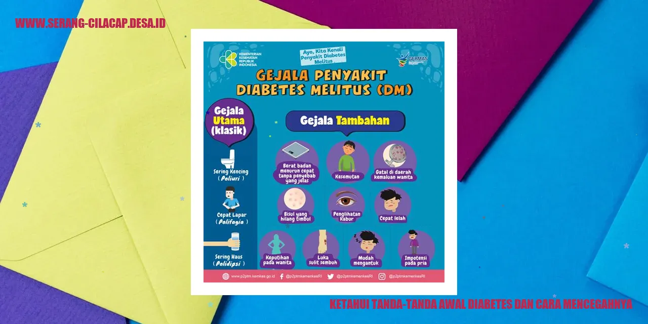 Tanda-tanda Awal Diabetes dan Cara Mencegahnya