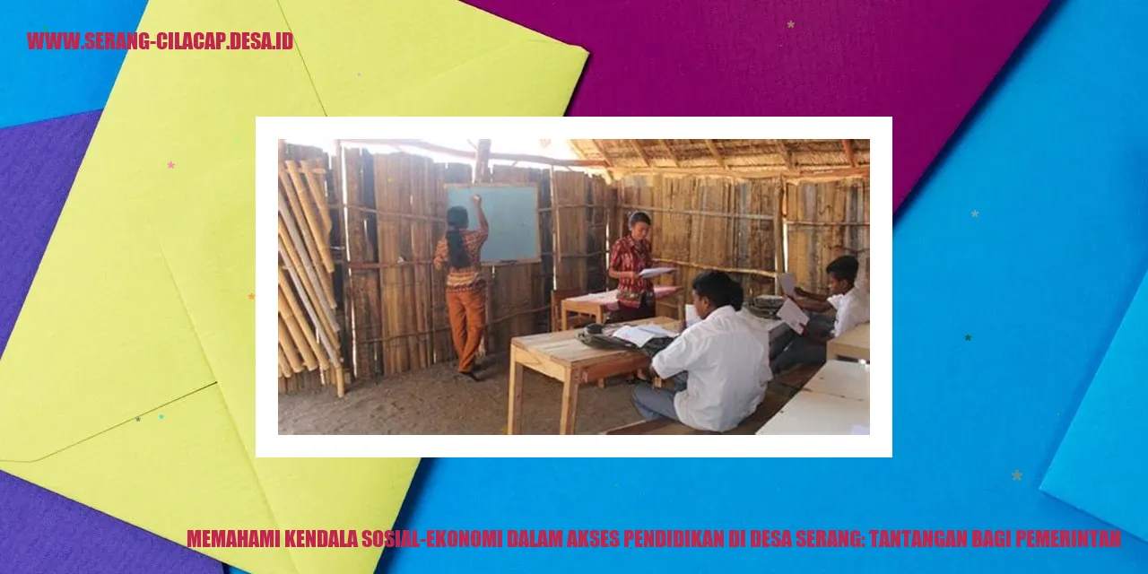 Kendala Lingkungan Fisik di Desa Serang