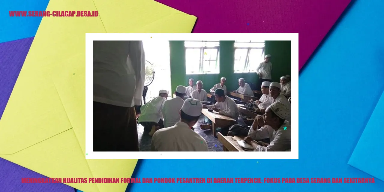 Fasilitas Pendidikan di Desa Serang