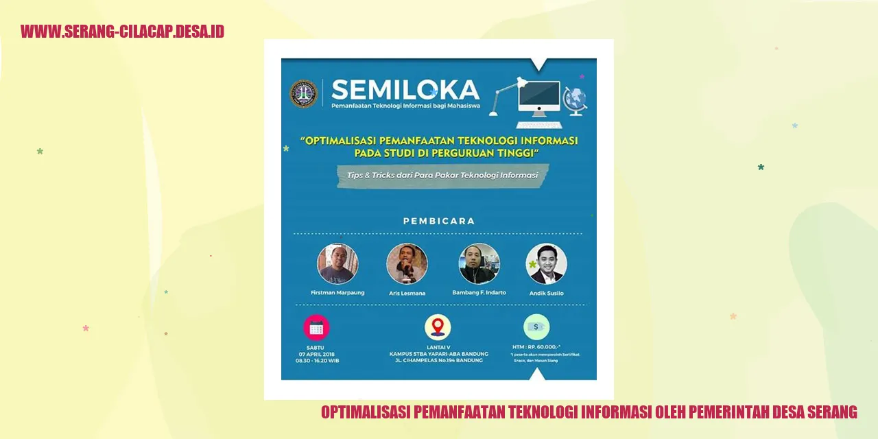 Optimalisasi Pemanfaatan Teknologi Informasi oleh Pemerintah Desa Serang