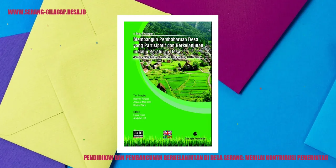 Gambar Pendidikan dan Pembangunan Berkelanjutan di Desa Serang: Menilai Kontribusi Pemerintah