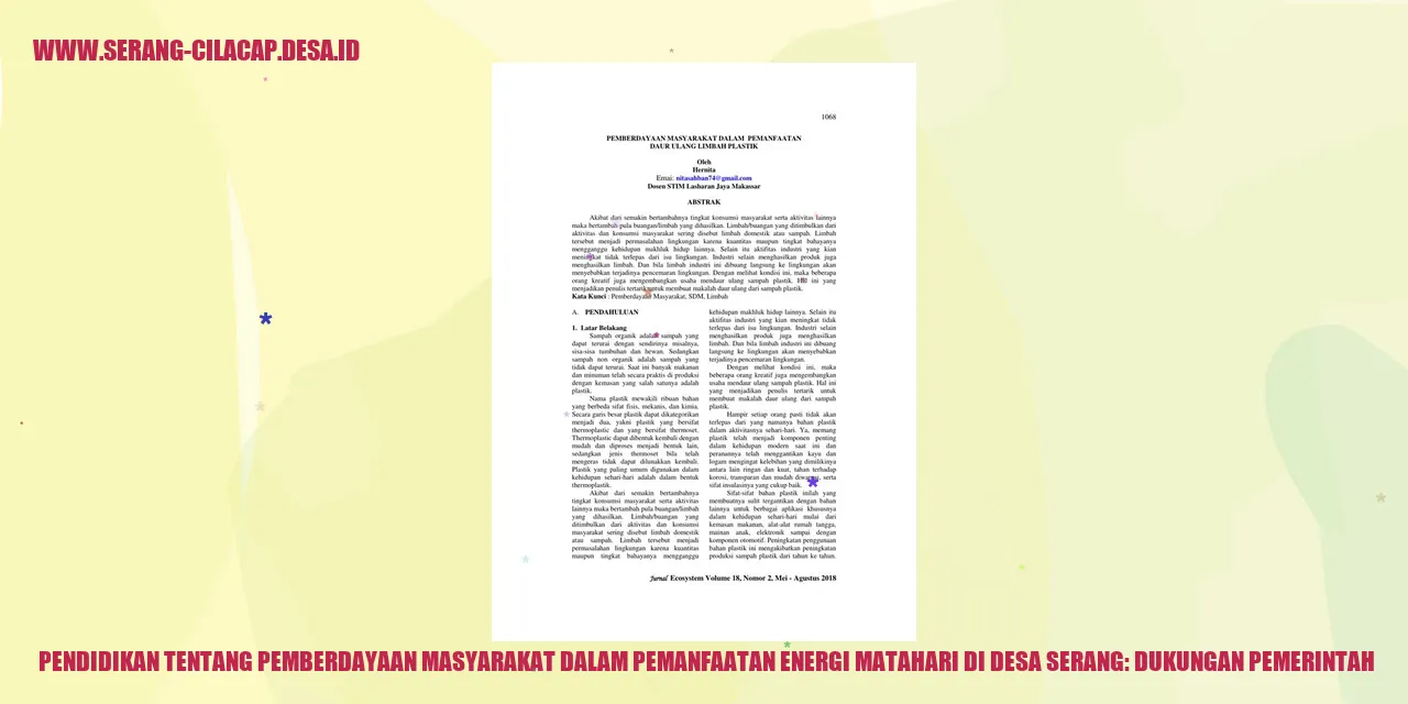 Pemandangan Desa Serang