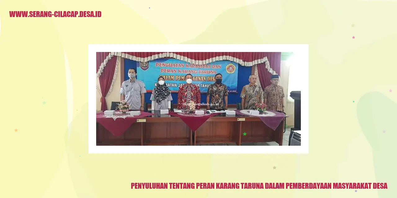 Karang Taruna melakukan penyuluhan kepada masyarakat desa