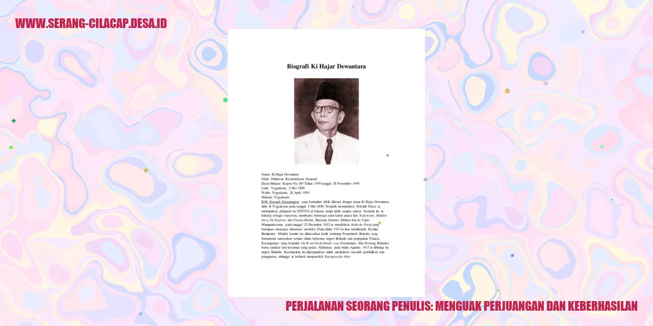 Perjalanan Seorang Penulis: Menguak Perjuangan dan Keberhasilan